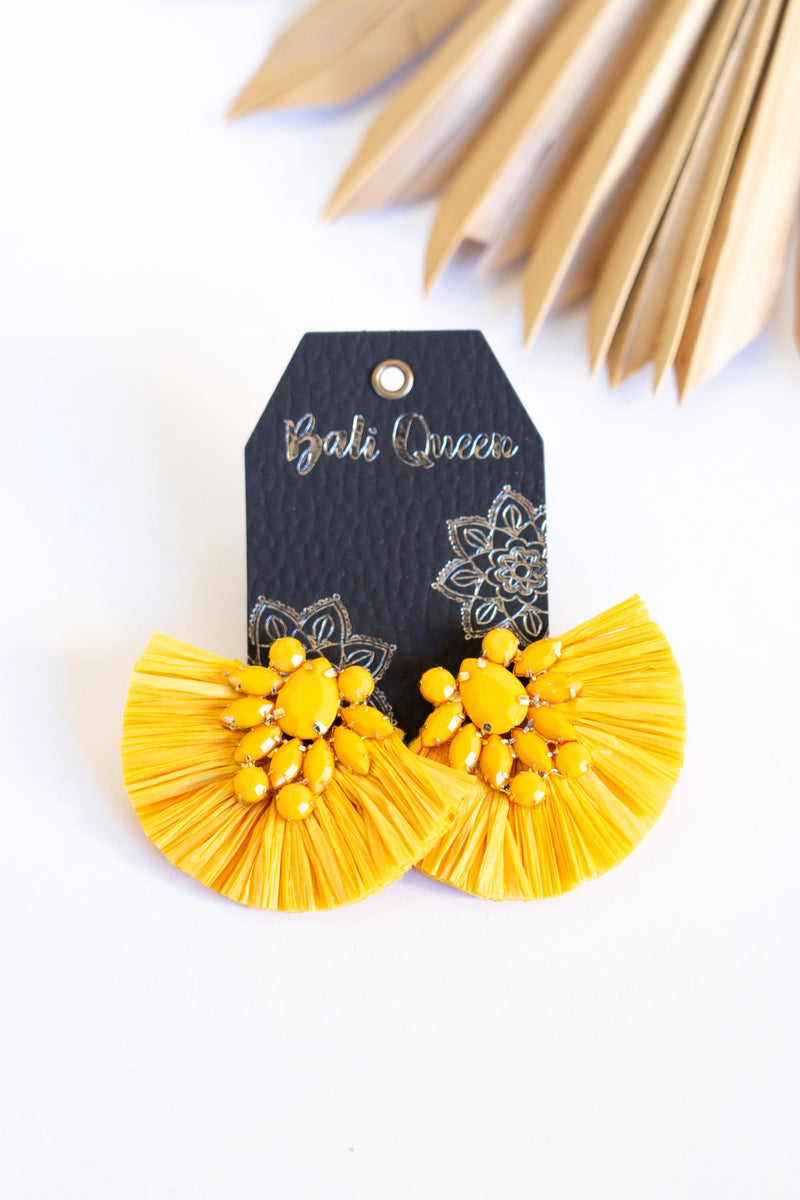 Rosalinda Raffia Earring | Shop Bali Queen