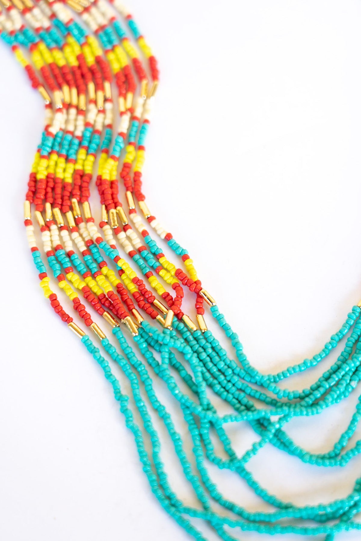 Sunstone Mosaic Beaded Necklace | Shop Bali Queen