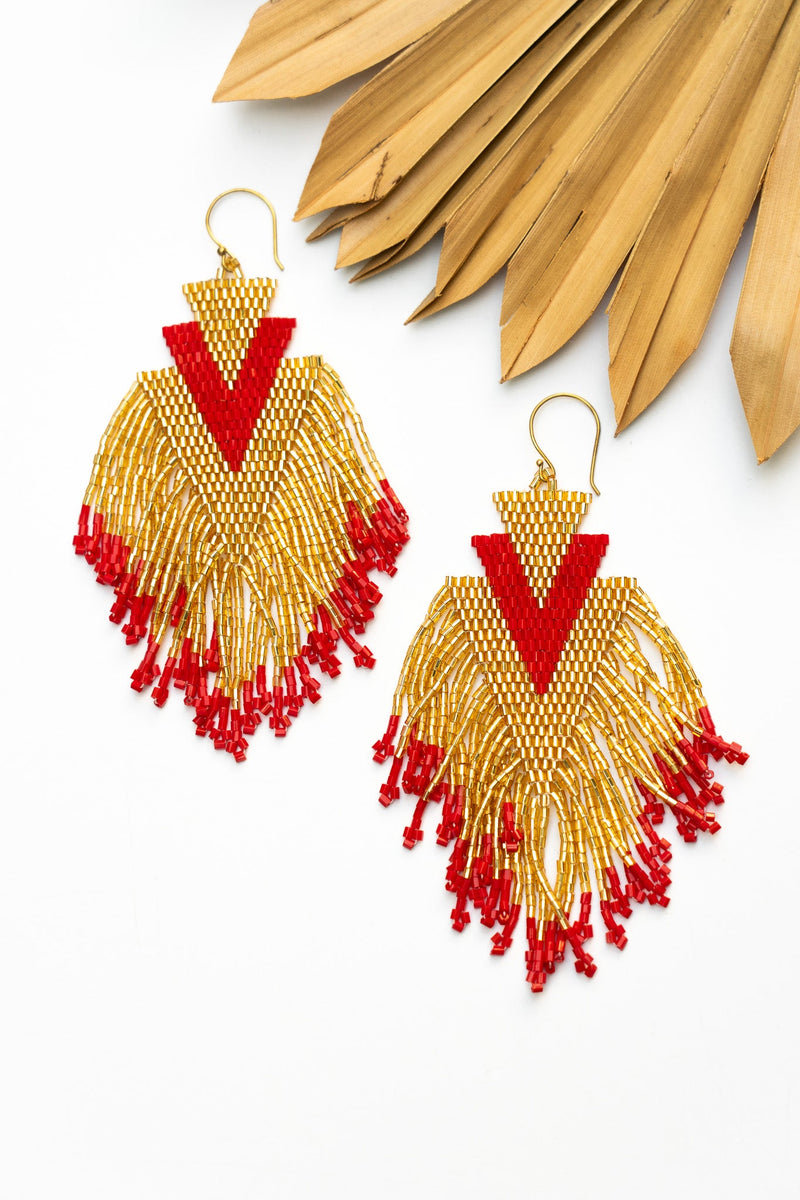 Elektra Gold Shield Earring | Shop Bali Queen