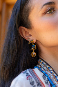 Dasha Labradorite & Turquoise Drop Earring | Shop Coco Rose Boutique Beach & Resort Wear