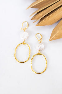 La Perla Etched Oval Earrings | Shop Bali Queen