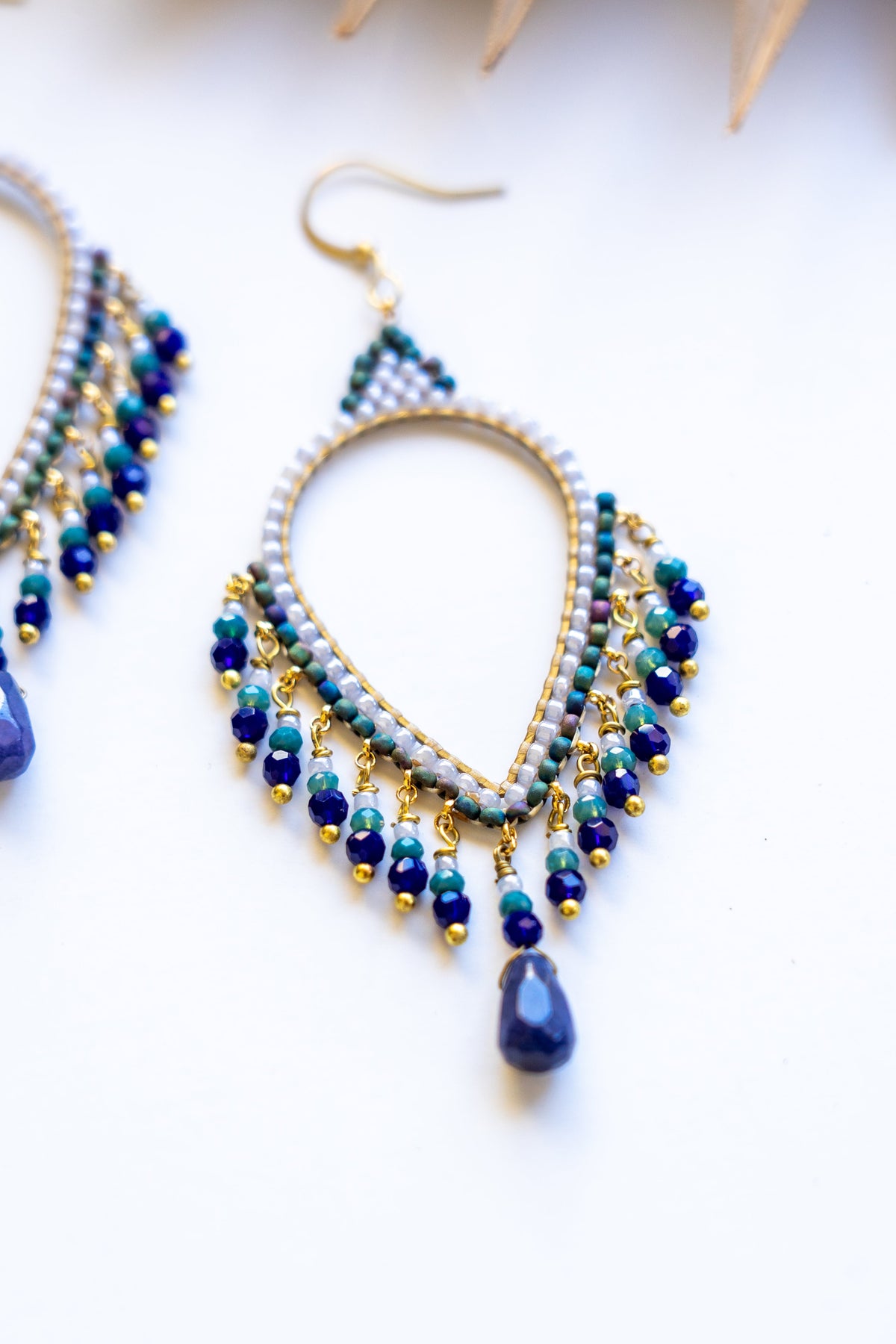 Thai Crystal Teardrop Chandelier Earrings | Shop Bali Queen