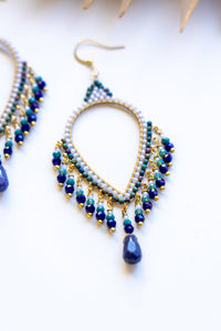 Thai Crystal Teardrop Chandelier Earrings | Shop Bali Queen