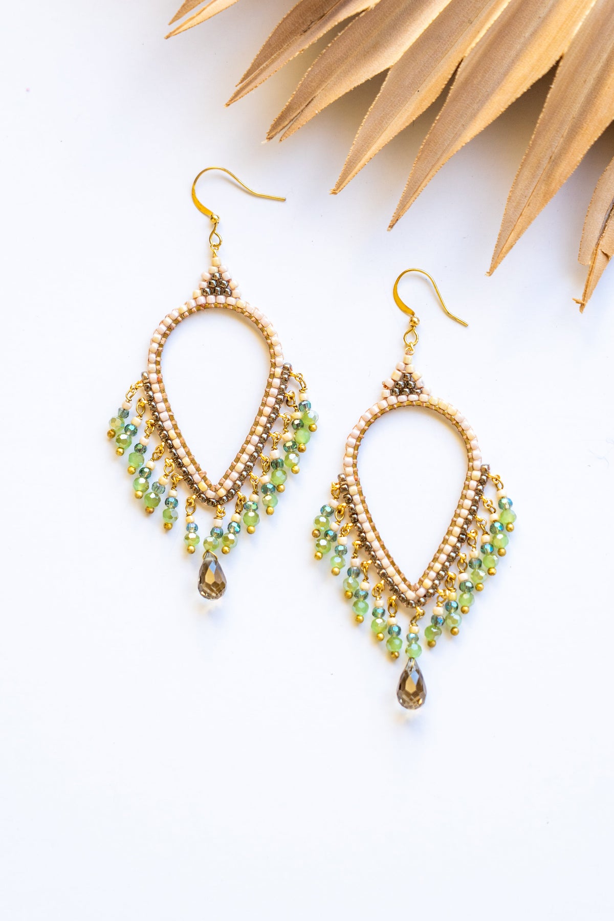 Thai Crystal Teardrop Chandelier Earrings | Shop Bali Queen
