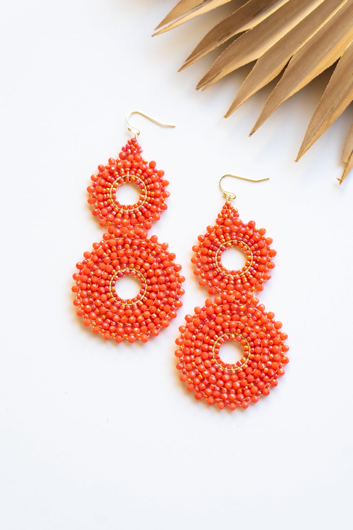 Thai Crystal Double Circle Earrings | Shop Bali Queen