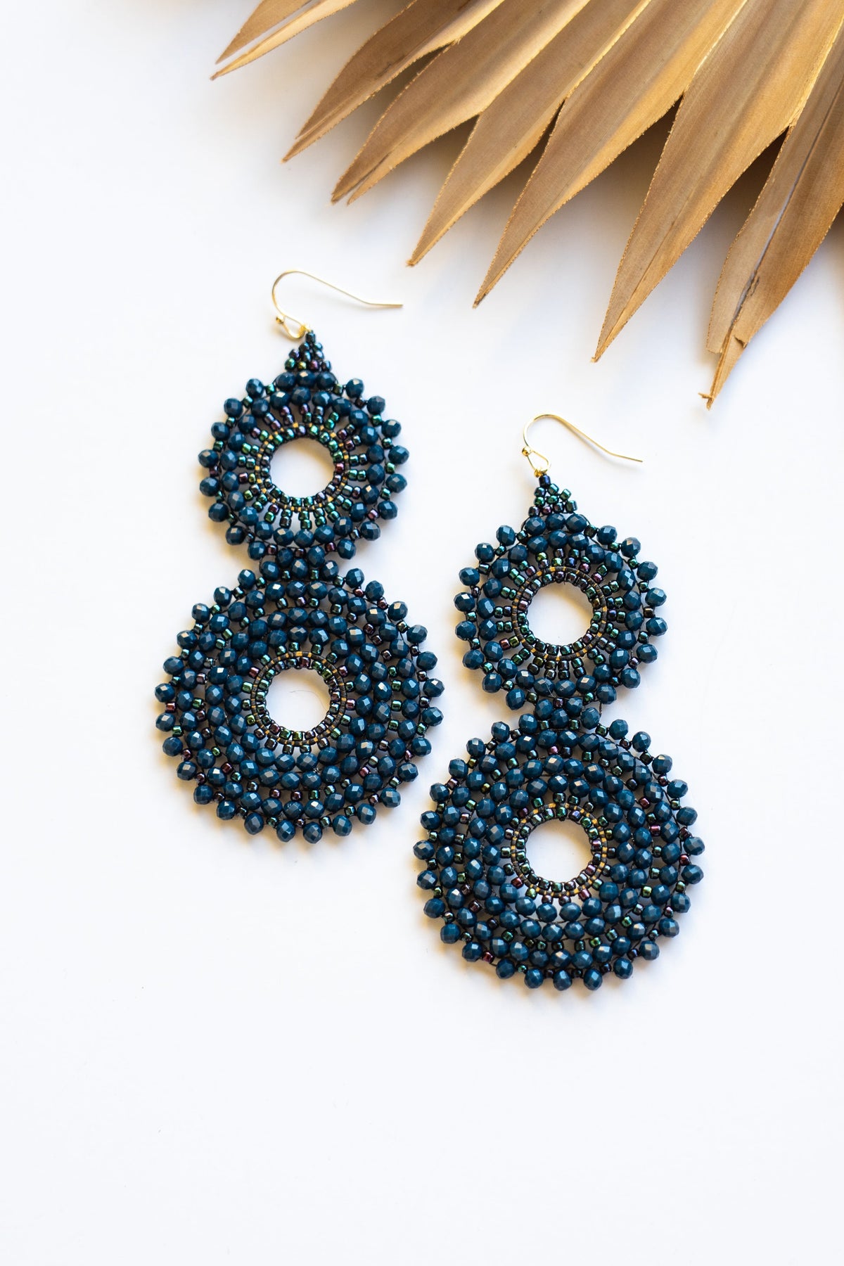 Thai Crystal Double Circle Earrings | Shop Bali Queen
