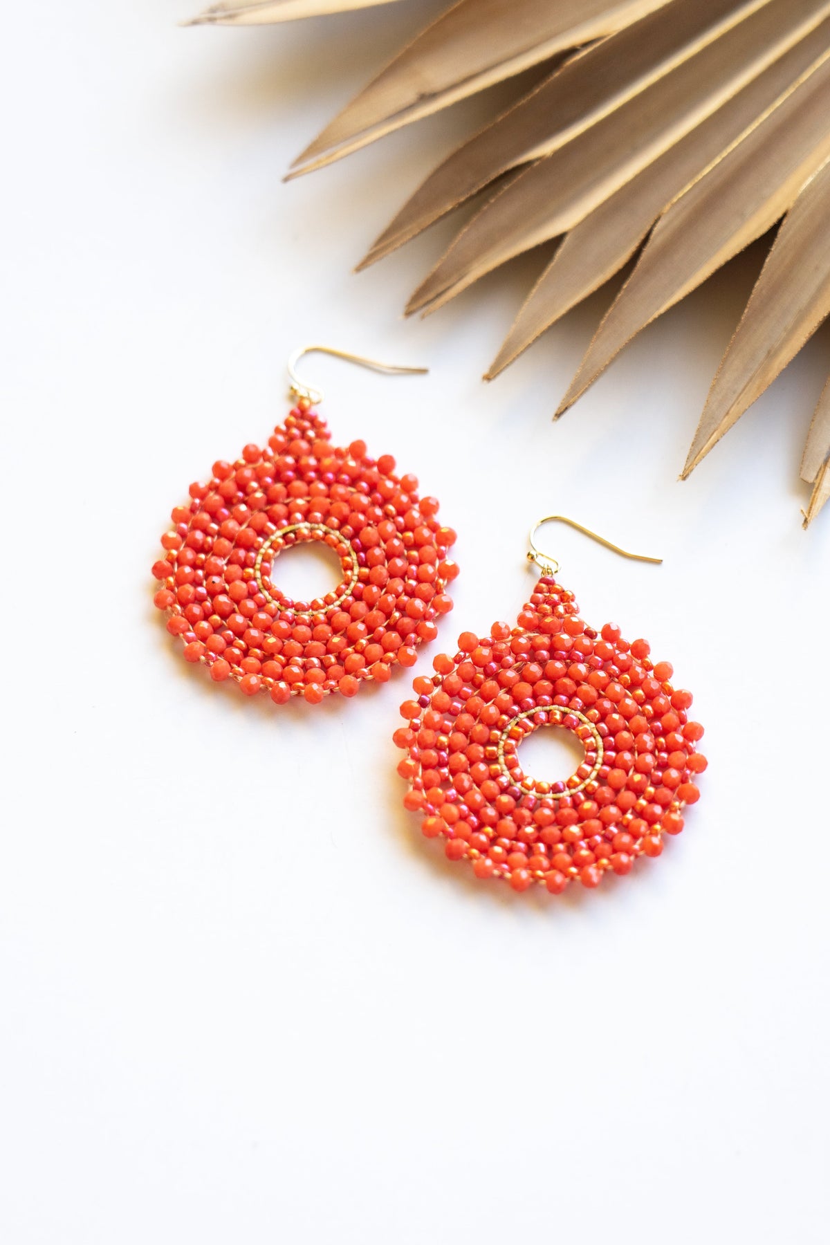 Thai Round Crystal Earrings | Shop Bali Queen