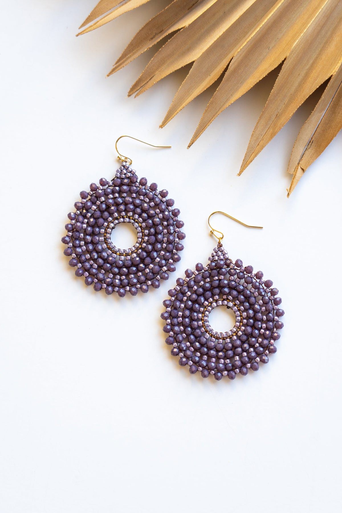 Thai Round Crystal Earrings | Shop Bali Queen