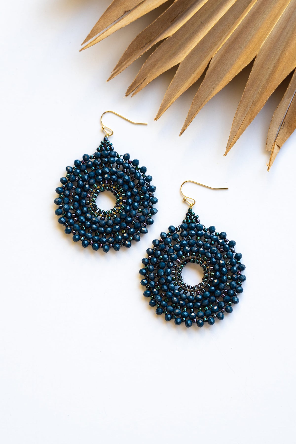 Thai Round Crystal Earrings | Shop Bali Queen