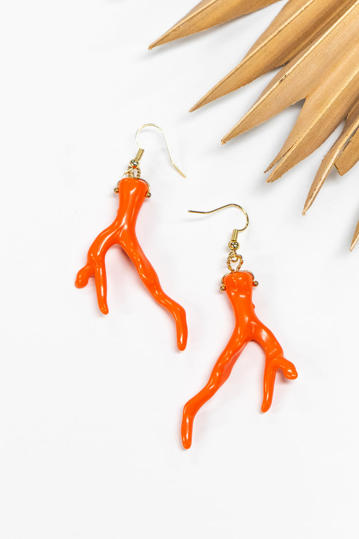 Caribbean Coral Earring | Shop Coco Rose Boutique Beach & Resort Wear