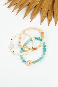 Pearl Tides Stretch Bracelet | Shop Coco Rose Boutique Beach & Resort Wear