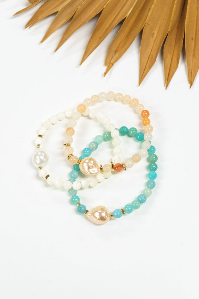 Pearl Tides Stretch Bracelet | Shop Coco Rose Boutique Beach & Resort Wear