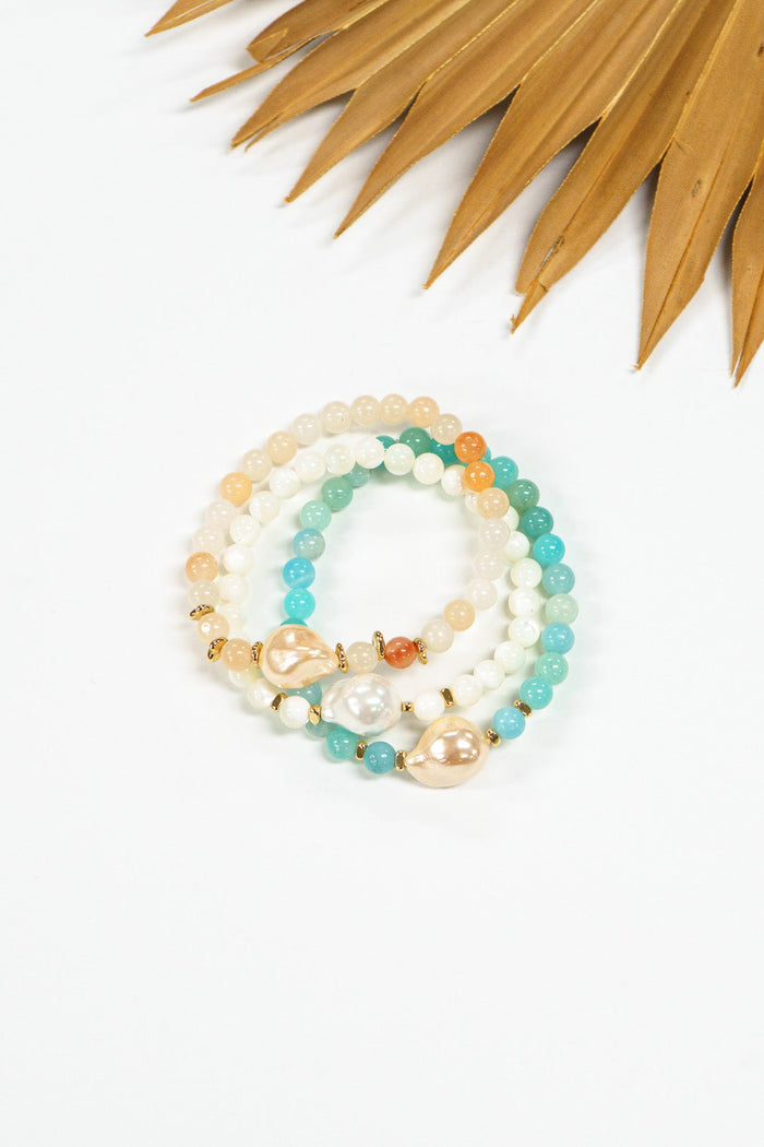 Pearl Tides Stretch Bracelet | Shop Coco Rose Boutique Beach & Resort Wear