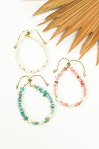Beach Pebbles Stone & Pearl Bracelet | Shop Coco Rose Boutique Beach & Resort Wear