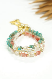 Beach Pebbles Stone & Pearl Bracelet | Shop Coco Rose Boutique Beach & Resort Wear