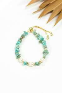Beach Pebbles Stone & Pearl Bracelet | Shop Coco Rose Boutique Beach & Resort Wear