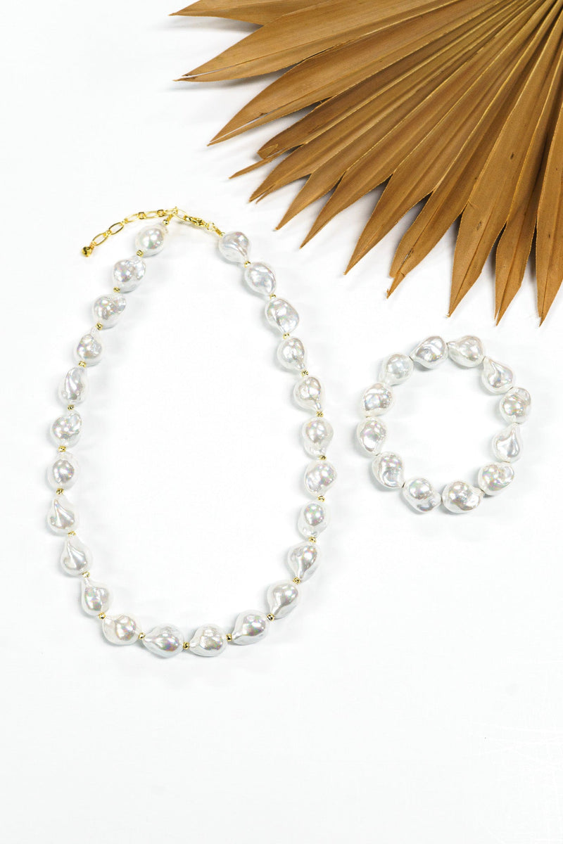 Tidefall Shell Pearl Necklace | Shop Coco Rose Boutique Beach & Resort Wear
