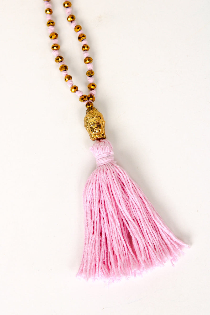 Cotton Buddha Tassel Necklace | Shop Bali Queen