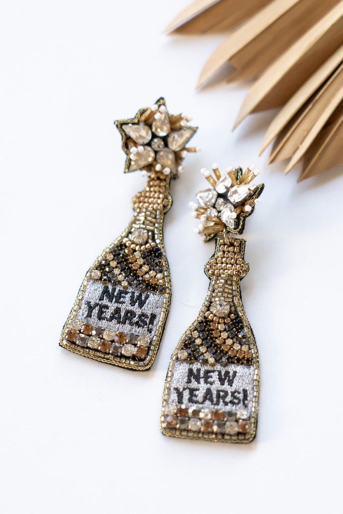 Pop Champagne Tiki-licious Earring | Shop Coco Rose Boutique Beach & Resort Wear