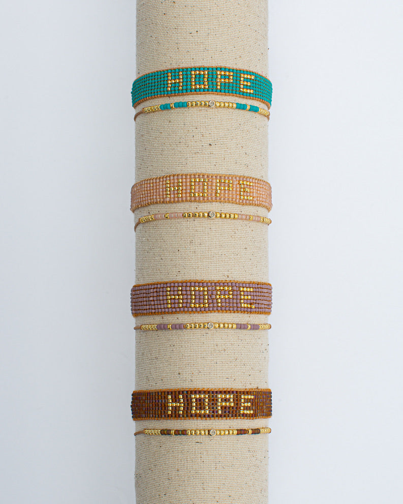 Seed Bead Hope 2-Pack Bracelets | Shop Bali Queen