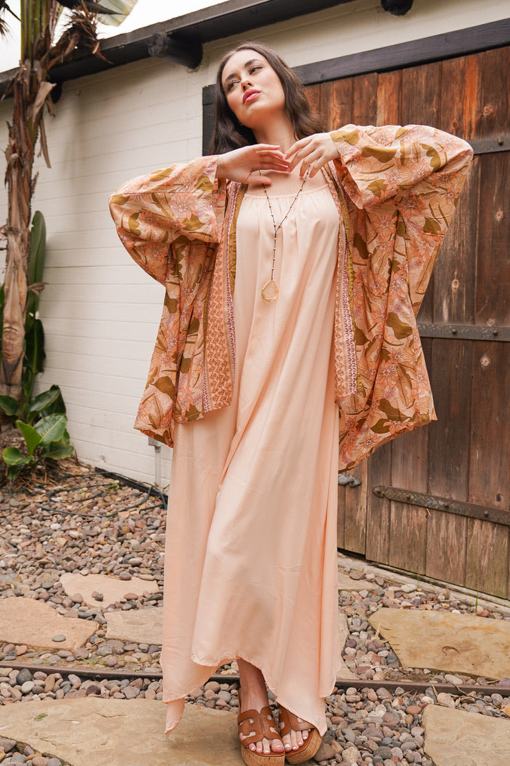 Flora Short Kimono