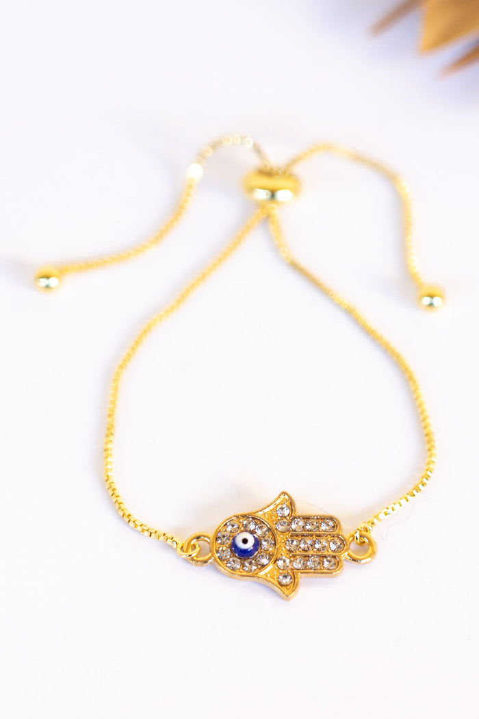 Hamsa Glitz Pull Bracelet | Shop Bali Queen