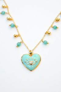 Isla Heart Charm Necklace | Shop Coco Rose Boutique Beach & Resort Wear