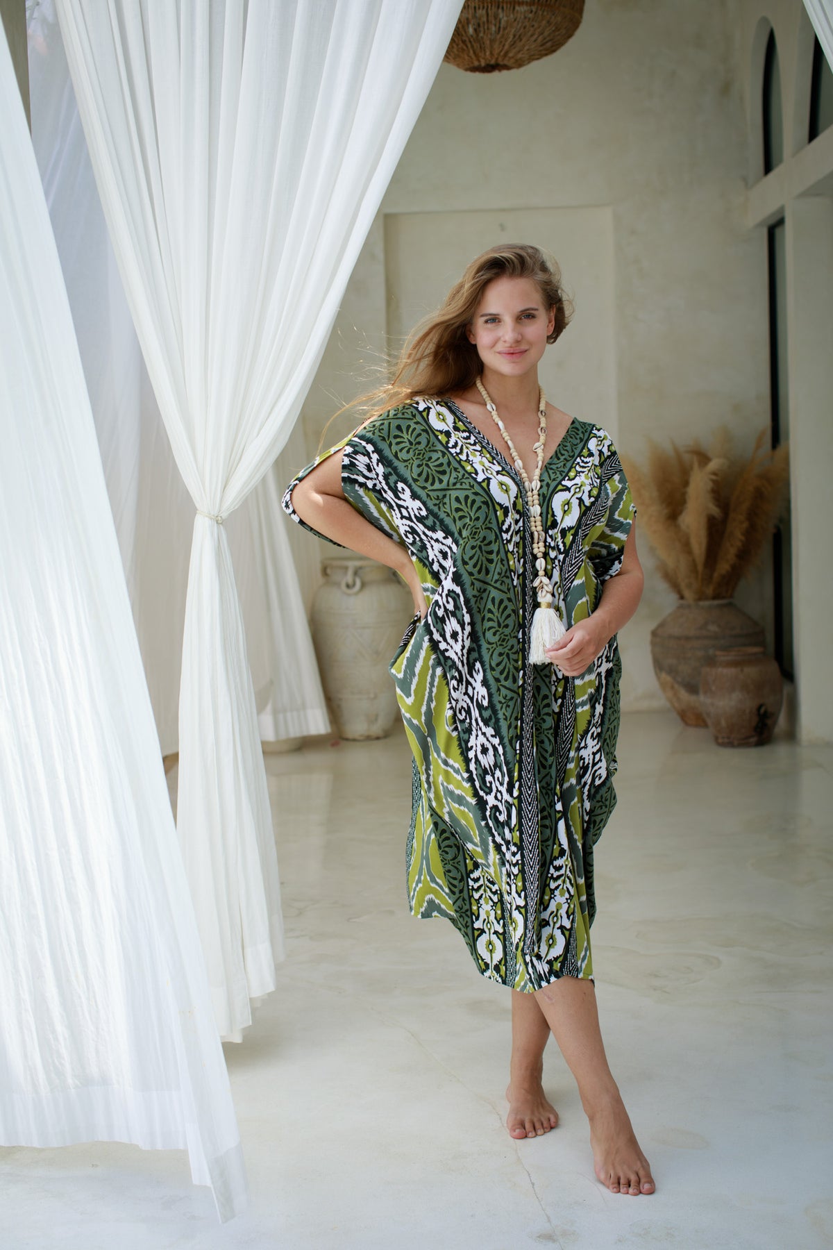 Zion Open Shoulder Caftan | Shop Coco Rose Boutique Beach & Resort Wear