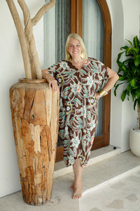 Tiger Lily Open Shoulder Caftan | Shop Coco Rose Boutique Beach & Resort Wear