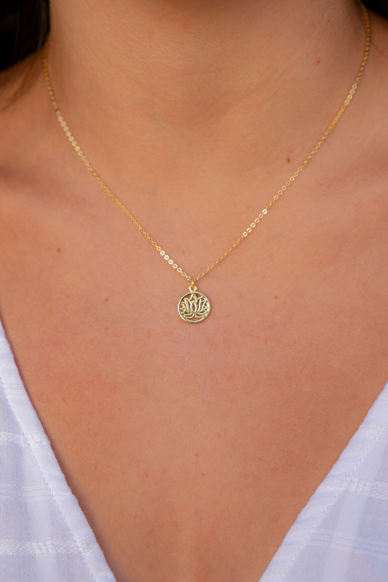 Little Lotus Necklace | Shop Coco Rose Boutique Beach & Resort Wear