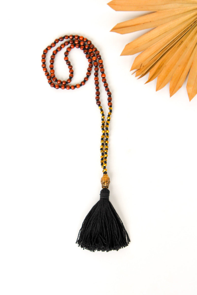 Cotton Buddha Tassel Necklace | Shop Bali Queen