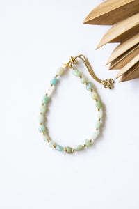 Beach Pebbles Gold Pull Bracelet | Shop Bali Queen