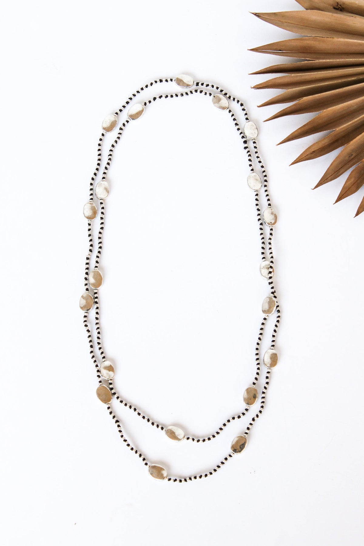 Hammered Oval Layering Alloy Necklace | Shop Bali Queen