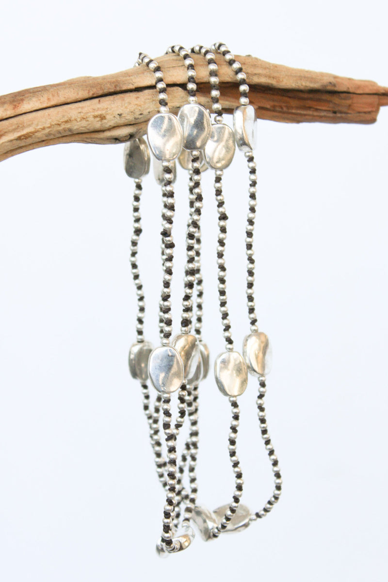 Hammered Oval Layering Alloy Necklace | Shop Bali Queen