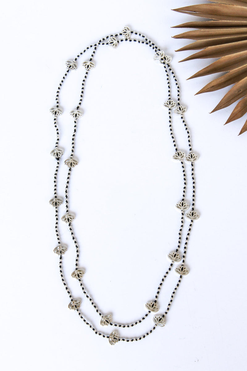 Lotus Layering Alloy Necklace | Shop Bali Queen