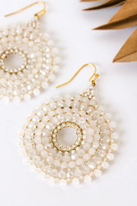Thai Round Crystal Earrings | Shop Bali Queen