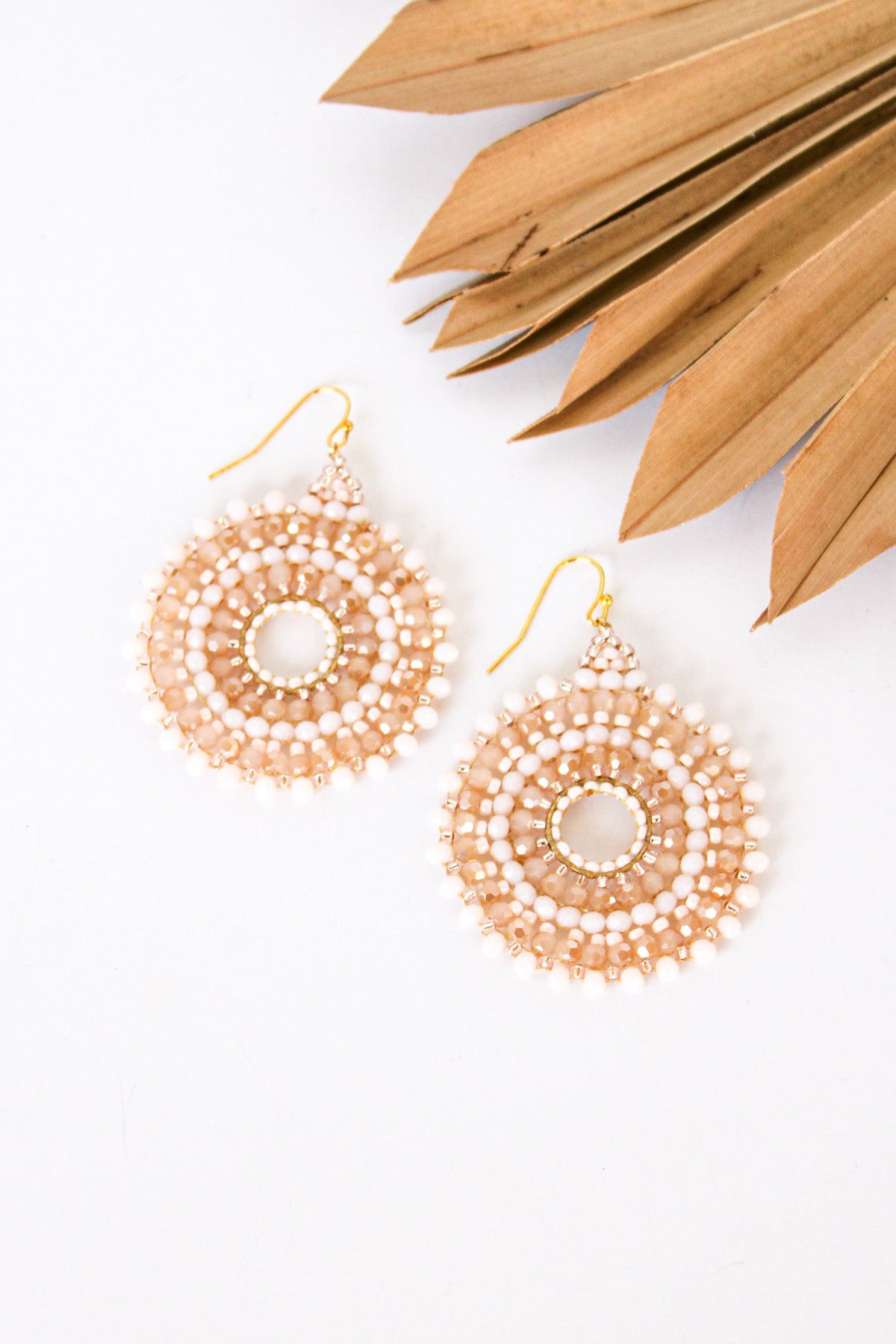Thai Round Crystal Earrings | Shop Bali Queen