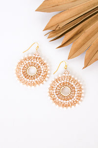 Thai Round Crystal Earrings | Shop Bali Queen