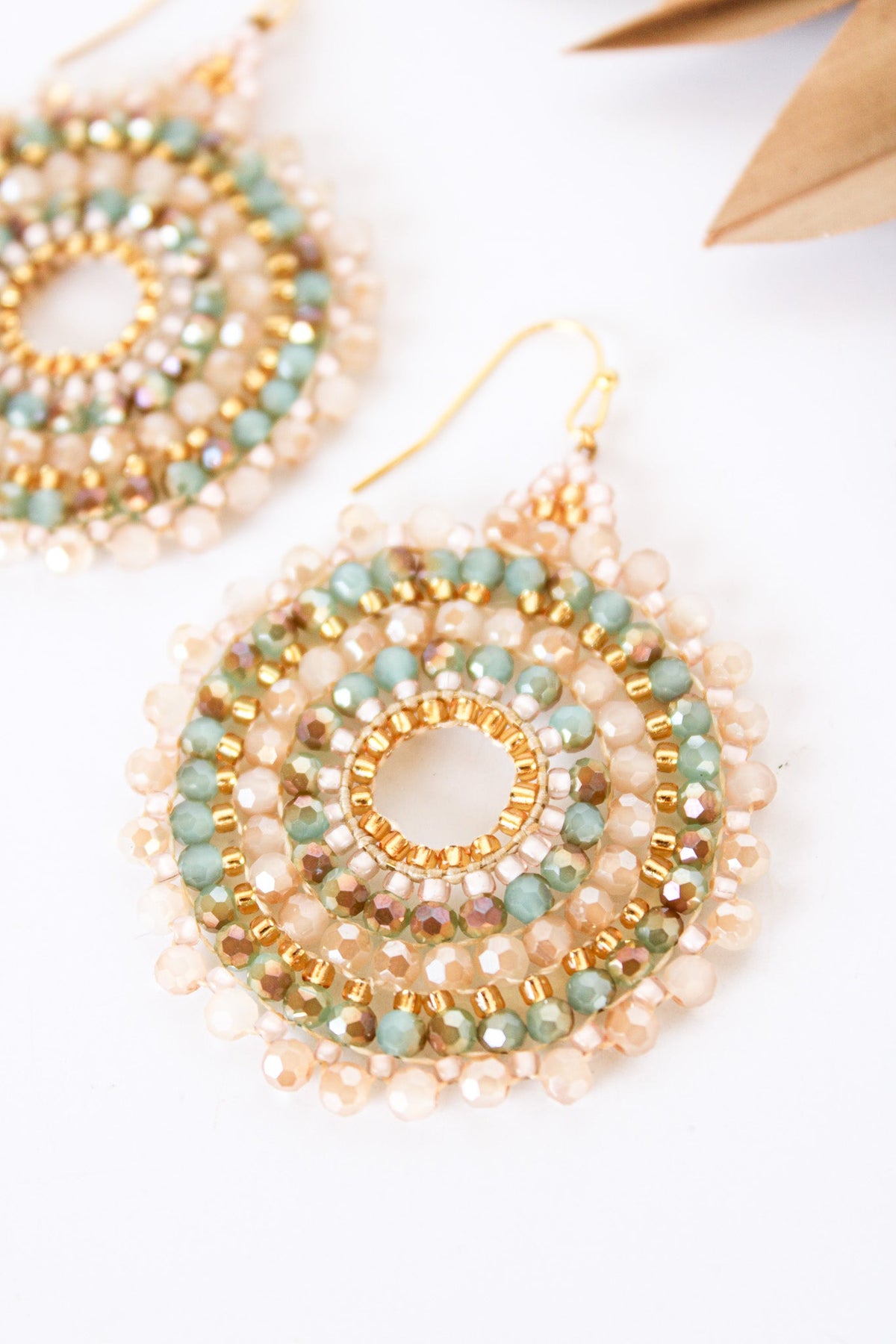 Thai Round Crystal Earrings | Shop Bali Queen