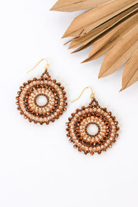 Thai Round Crystal Earrings | Shop Bali Queen