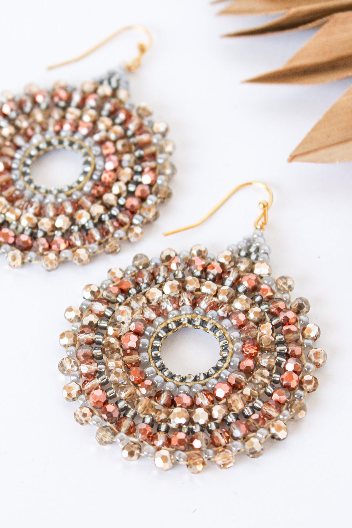 Thai Round Crystal Earrings | Shop Bali Queen