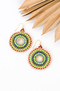 Thai Round Crystal Earrings | Shop Bali Queen