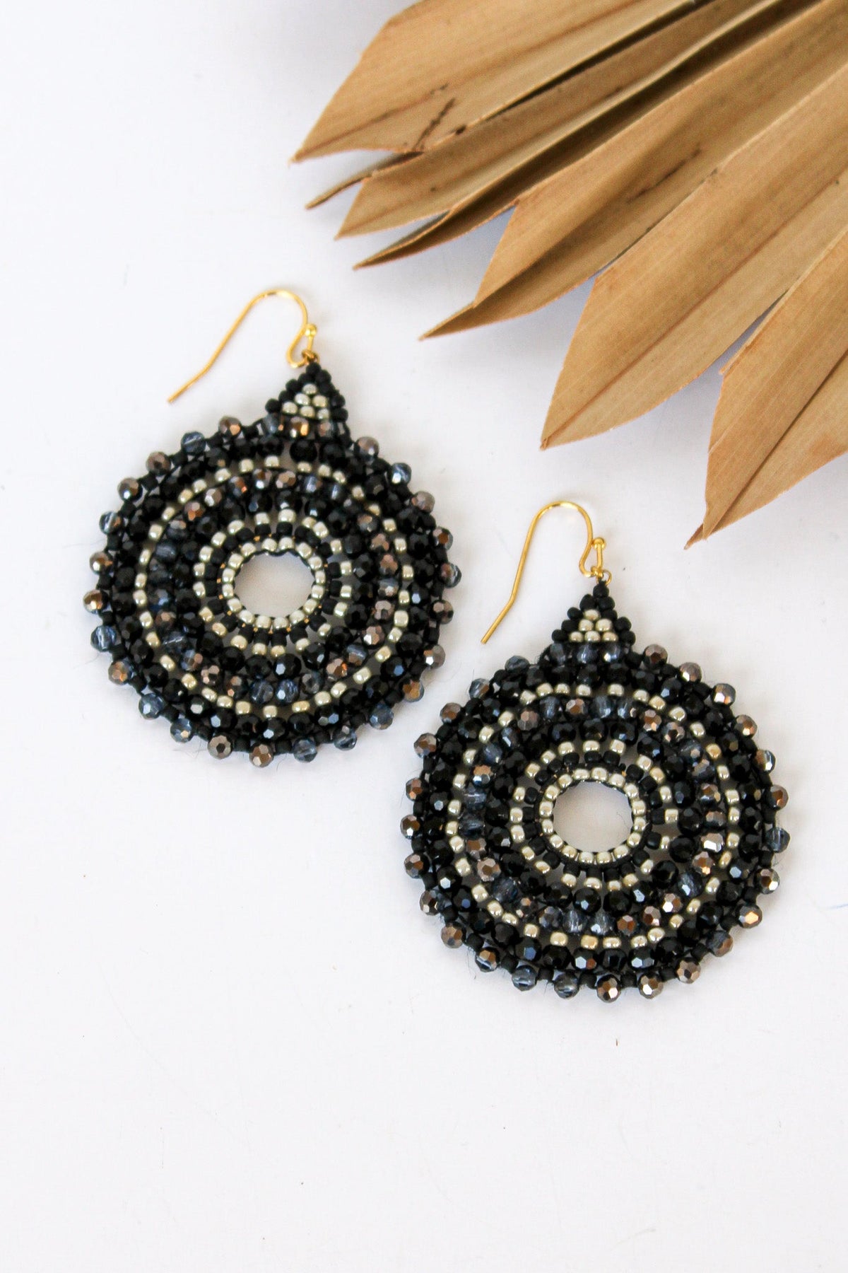Thai Round Crystal Earrings | Shop Bali Queen