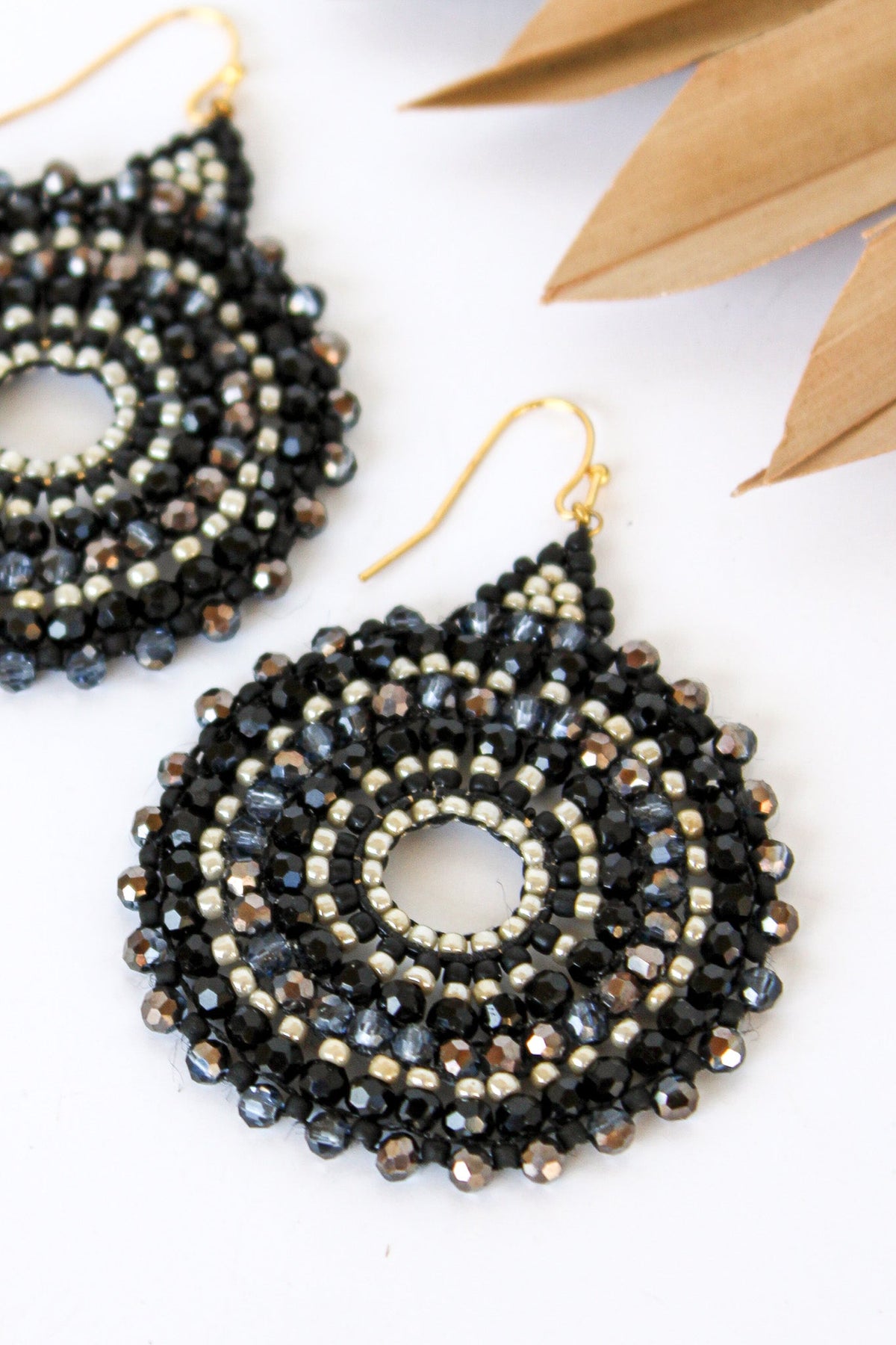 Thai Round Crystal Earrings | Shop Bali Queen