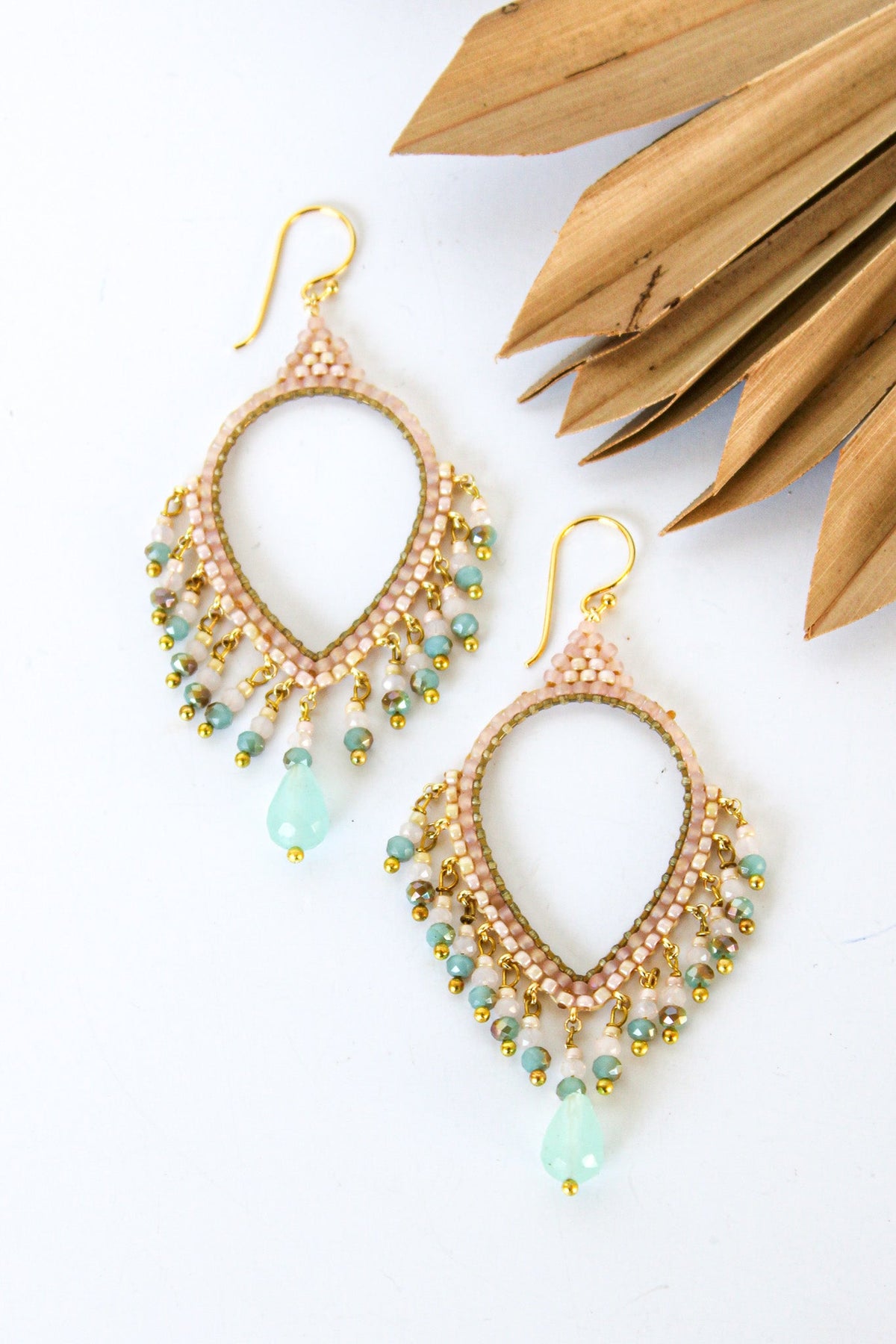 Thai Crystal Teardrop Chandelier Earrings | Shop Coco Rose Boutique Beach & Resort Wear