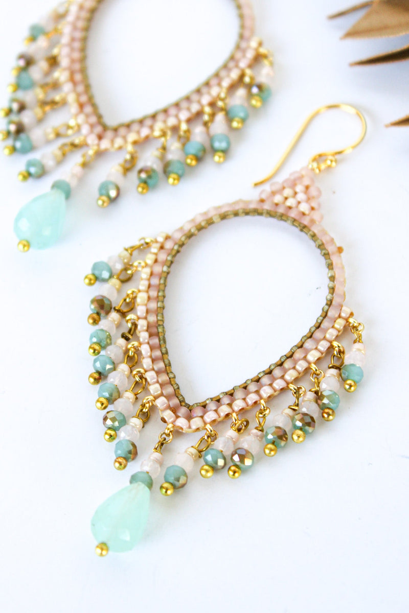 Thai Crystal Teardrop Chandelier Earrings | Shop Coco Rose Boutique Beach & Resort Wear