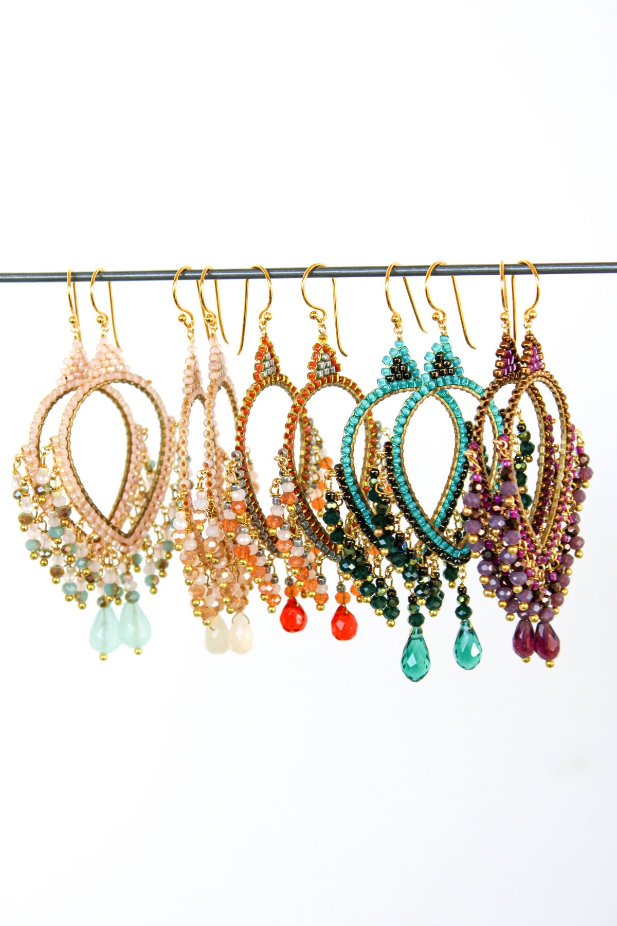 Thai Crystal Teardrop Chandelier Earrings | Shop Coco Rose Boutique Beach & Resort Wear