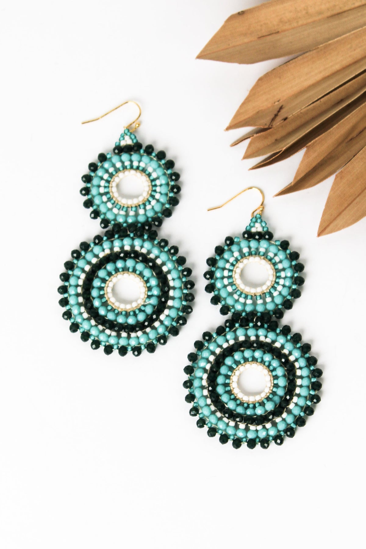 Thai Crystal Double Circle Earrings | Shop Bali Queen