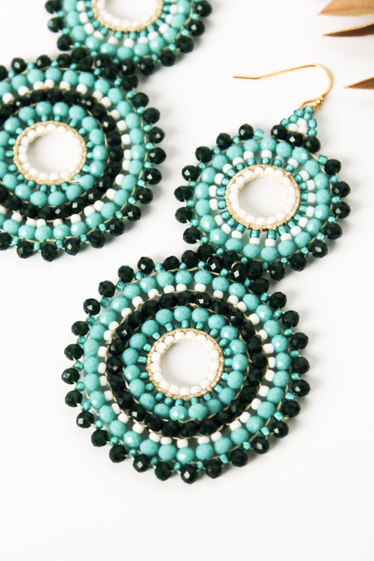 Thai Crystal Double Circle Earrings | Shop Bali Queen