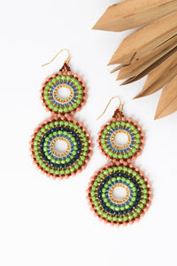 Thai Crystal Double Circle Earrings | Shop Bali Queen